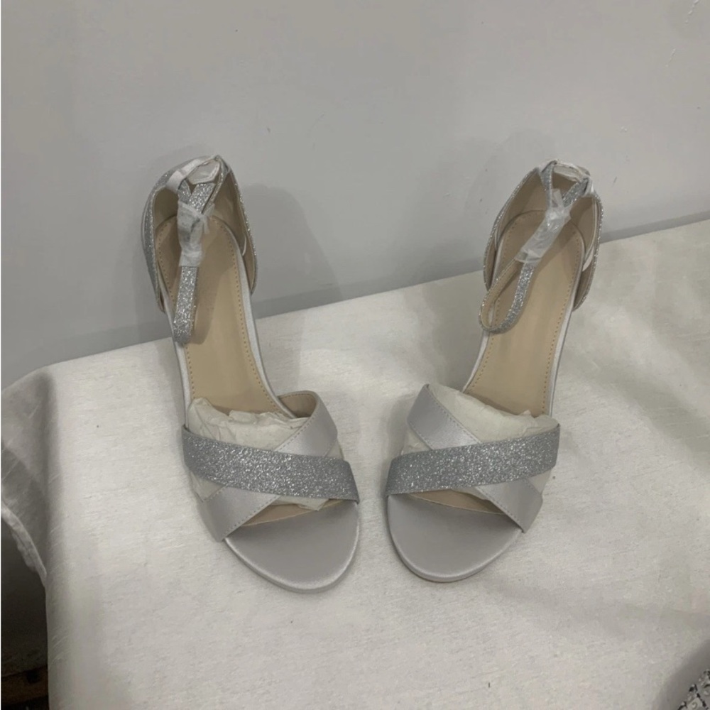 Elegant Silver Women's Heels